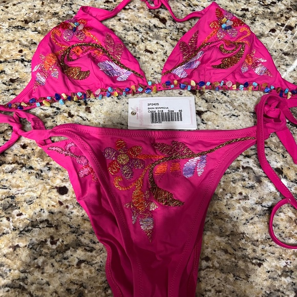 Sexy Pink Swimsuit - Picture 1 of 4